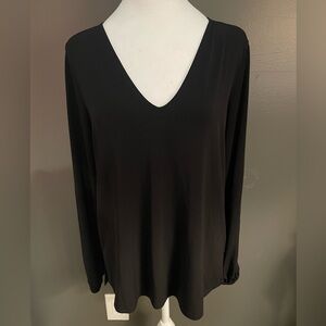 Black Michael Kors long sleeve with gold buttons Size M